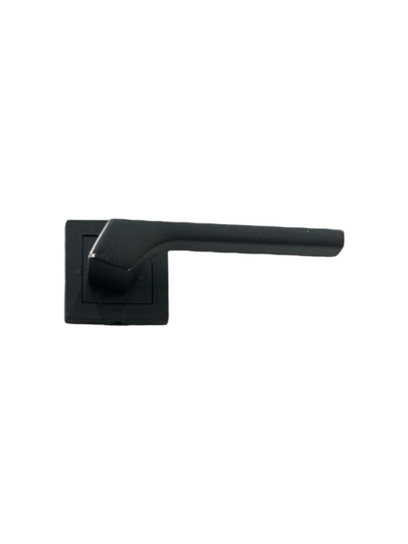 Poignée de porte Urla avec rosace, noir mat